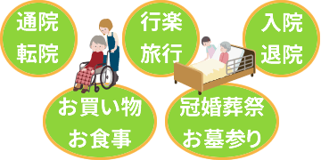 神奈川県央地区24時間対応介護タクシー わかば